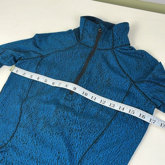 Lululemon Shocking Blue Black Rush Hour 1/2 Zip Sweater - Picture 12 of 15